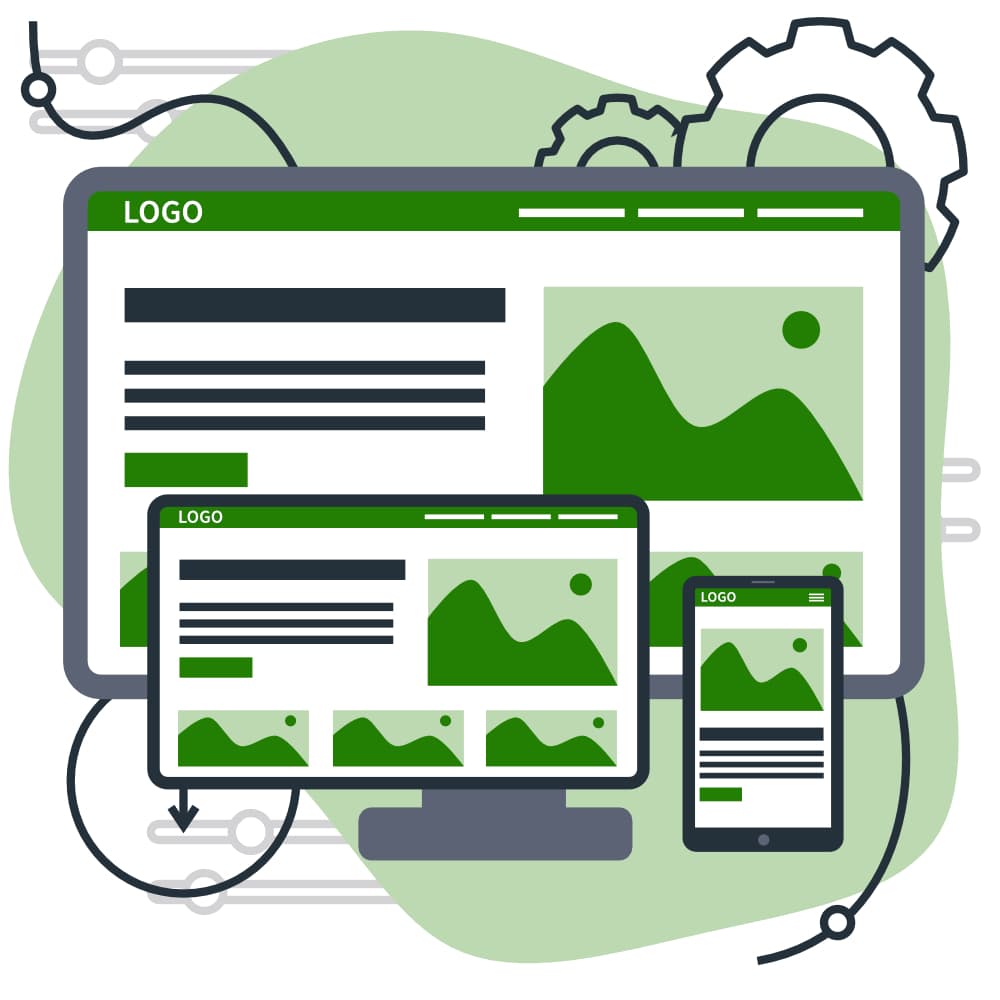 обложка для услуги - создание дизайна сайта